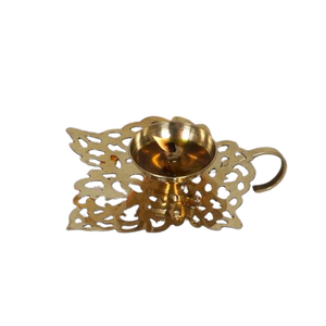 Diya ฐานใบไม้สำหรับตกแต่งเทศกาลอีสเตอร์โลหะ - Product Image 4