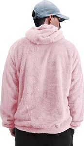 Sudadera con Capucha para Hombre, Estilo Casual, Lavado Ácido, Color Sólido, 100% Algodón, Felpa, Corte Regular, Ecológica, Transpirable, Secado Rápido - Product Image 2