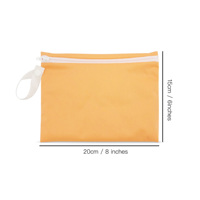Pochette à fermeture éclair en polyester imprimé avec logo personnalisé lavable nouveau mini sac humide réutilisable pour tissu sacs à usage spécial étuis