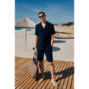 GRIMELANGE MALYES Short et bermuda pour homme à taille élastiquée avec cordon de serrage, double poche arrière, coupe décontractée - Product Image 6