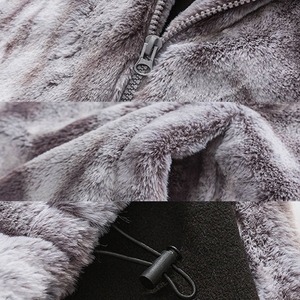 Street Style Loose Fit <b>Wool</b> Jacket For Men Oversized Buttoned Winter Coat With Pockets Casual Fashion Outerwear - Product Image 5