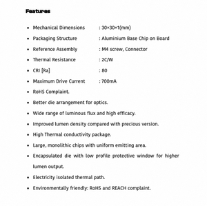 Polymatech Standard COB Series FL27COB3030 Warm White 80 CRI <b>LED</b> Retail <b>Shop</b> And Fashion Outlet <b>Lighting</b> Providing Vibrant - Product Image 4