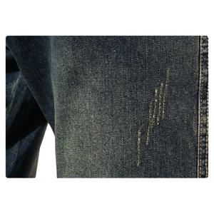 Jeans en denim extensible vintage sur mesure de qualité supérieure pour hommes, style streetwear, style urbain, bouton solide, service disponible - Product Image 3