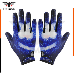 2022ราคาที่ดีที่สุดปาล์มที่มีโลโก้ที่กำหนดเองอเมริกันที่มีคุณภาพที่ดีที่สุดจับชื่อที่กำหนดเองโลโก้อเมริกันฟุตบอลถุงมือ OEM - Product Image 4