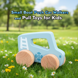 รถหัดเดินและของเล่นลากจูงสำหรับเด็ก รุ่น Small Foot สีฟ้า - Product Image 3