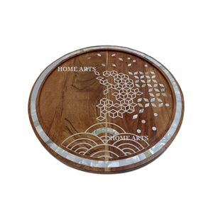 Newest Design Wood <b>Chocolates</b> Tray Customized Size Round Shape Dates Dessert Tray For Hotel Restaurant Use - Product Image 6