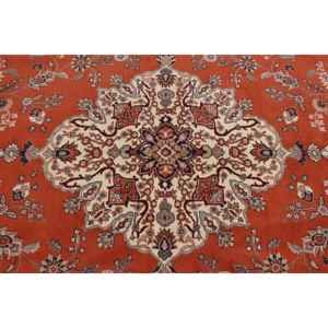 Tapis turc, tapis vintage 8,2x12 pieds, tapis en laine abstrait rouge et gris - Product Image 5