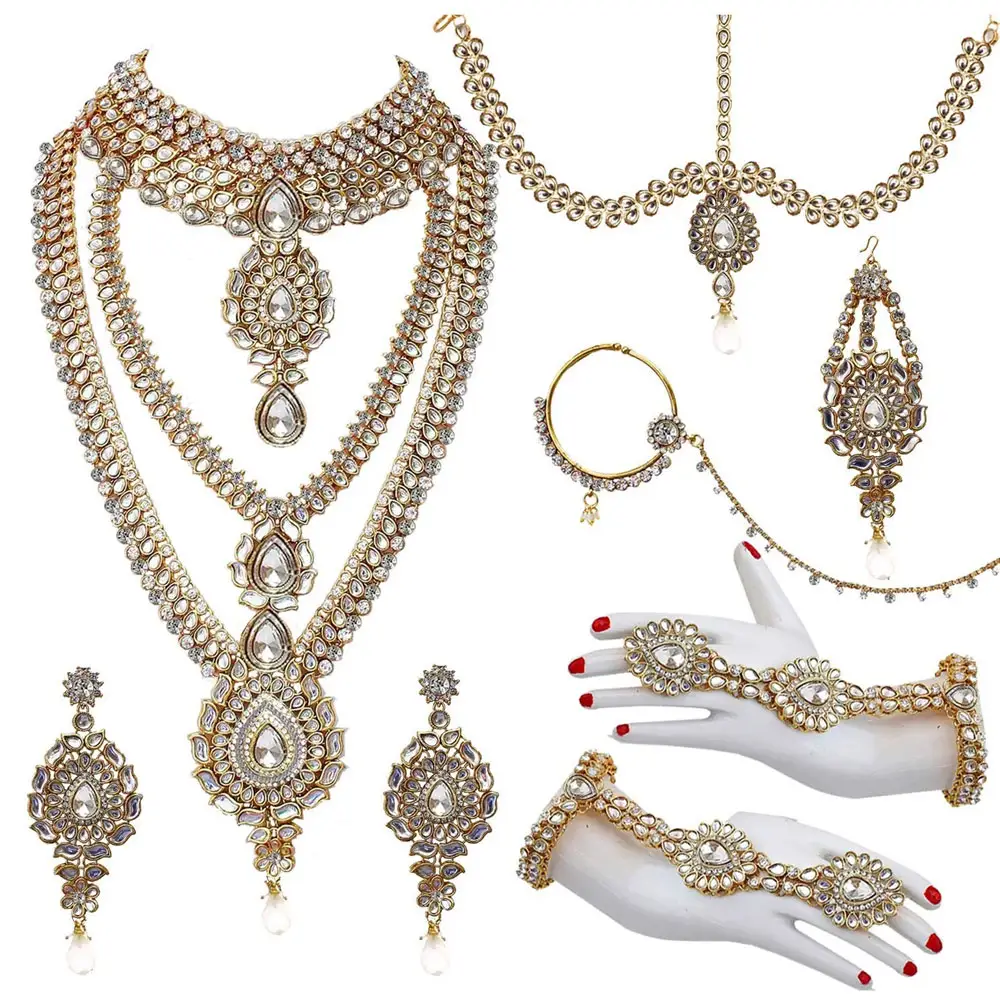 Pakistan Suppliers Bridal Jewelry Set Best Selling Products Warmly Welcomed Bridal Women Wedding Jewelry Set