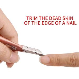 Coupe-ongles portable en acier inoxydable de haute qualité, lame incurvée, kit de toilettage de voyage, lime à ongles, nettoyeur, soin des ongles des doigts et des orteils - Product Image 3