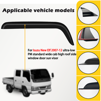Accessoires extérieurs automatiques déflecteurs de voiture pare-pluie pare-pluie pour ISUZU New Spirit 2007-2012 pare-soleil
