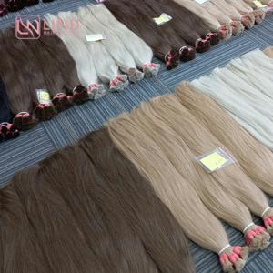 PAS CHER! Extension de cheveux en vrac vierges de cheveux humains bruts non transformés droits soyeux naturels en vrac vietnamiens - Product Image 6