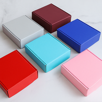 Boîte postale en carton ondulé bleu personnalisée avec logo Boîte d'emballage d'expédition pliable pour abonnement, cadeau et commerce électronique