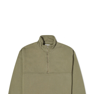 Top de media cremallera de algodón 100% de alta calidad para hombre para invierno, diseño personalizado, sudaderas con capucha sólidas teñidas lisas coloridas - Product Image 4