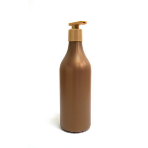 NBT <b>Plastic</b> 2000ml Shampoo Bottle for Cosmetics Brown Gold Color <b>Packaging</b> for Liquid Soap and <b>Other</b> Products - Product Image 1