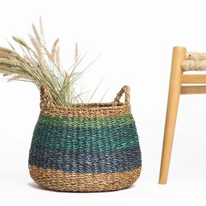 Cesta de almacenamiento de tipo suelo no plegable respetuosa con el medio ambiente diseño multifunción tejido a mano fabricante de Vietnam - Product Image 2