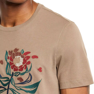 Camiseta de algodón 100% al por mayor para hombre holgada, camiseta estampada transpirable nueva moda de manga corta para hombre, camiseta serigrafiada - Product Image 3