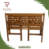 Banc d'extérieur contemporain en pin massif courbé, siège imperméable pour jardin, chambre, salon, patio, parc, cour