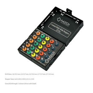 ชุดสว่านทรงกรวยสำหรับงานทันตกรรมแบบ25-Pcs พร้อมตัวหยุดชุดสว่านโลหะฝังด้วยตัวเอง - Product Image 2