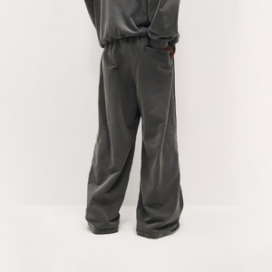 Recién llegado, ropa de calle para hombre, pantalones de lavado ácido, de algodón 100% Material, ligero, secado rápido, Impresión de logotipo personalizado, servicio OEM - Product Image 4
