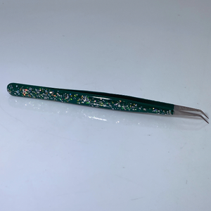Pince à cils pailletée en acier inoxydable de qualité supérieure droite et incurvée pince à cils fournitures d'extension de cils - Product Image 5