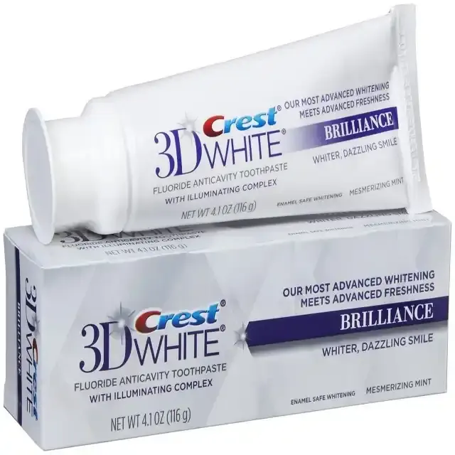 Crest pasta gigi pemutih gigi Peppermint putih 3D untuk kualitas terbaik