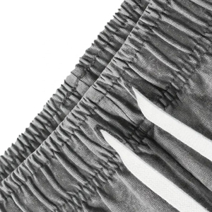 Ensemble T-shirt et short décontracté pour homme, nouvelle mode estivale, respirant, délavé à l'acide, impression de logo personnalisé, 2 pièces - Product Image 6