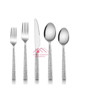 2024 Offre Spéciale couteau fourchette cuillère en acier inoxydable ensemble de couverts cuivre plaqué argenterie ensemble mariage couverts coutellerie - Product Image 2