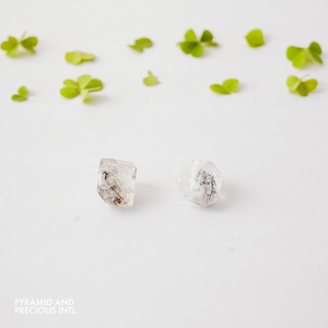 Natural Raw Birthstone Herkimer Diamond With Cz <b>Plain</b> Band <b>Ring</b> - 925 Silver Gold Plated Prong Set <b>Ring</b> Jewelry - Women <b>Ring</b> - Product Image 2