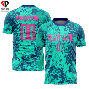 Maillot de football à manches courtes en maille 100% Polyester, personnalisé, imprimé, vente en gros, Design Unique, fabriqué au pakistan, 2022 - Product Image 5