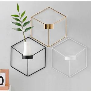 Candelabro de Pared de Metal de Lujo, Artículos de Decoración para el Hogar, Soporte para Velas de Boda, Diseño de Interiores, Decoración para el Hogar, Regalo para Bodas, Fiestas y Eventos - Product Image 1