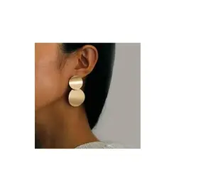 黄铜耳环饰品时尚圈形耳环星形女士珠宝和手工使用的黄铜耳环