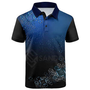 Couleur unie 100% coton pour hommes pour polos T-shirt d'été respirant pour adultes - Product Image 1