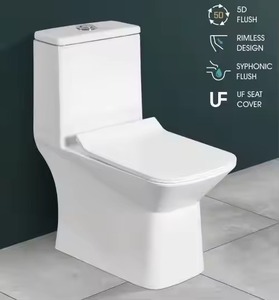 Articles sanitaires S-trap Toilette siphonique monobloc en céramique monobloc montée au sol en céramique siphonique monobloc - Product Image 4