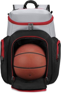 <b>Basketball</b> Team <b>Backpack</b> Casual Soft Foldable Zipper for Youth & Adult Team Players Sports School Travel Bag SBBP-0158 - Product Image 3