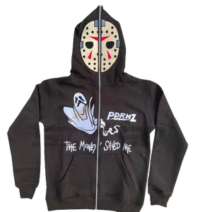 <b>Graphic</b> <b>Zip</b> <b>Up</b> <b>Hoodie</b> Custom Logo Printed Hooded Sweatshirts, Fashion Streetwear Wholesale OEM Factory Supply Hoodies - Product Image 4