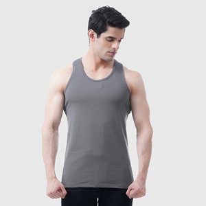 Débardeur sans manches pour hommes 100% coton tricoté respirant personnalisé pour le sport, le fitness et la musculation - Product Image 3