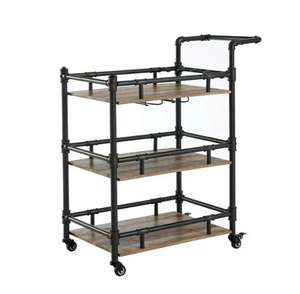 Best Selling Modern High Quality 2 Tier Service <b>Trolley</b> for Home <b>Hotel</b> Office Use at Wholesale Price Handmade SS <b>Trolley</b> - Product Image 3