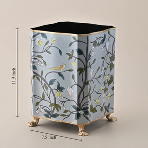 OEM Manufacturer Metal Hand Painted Waste Bin Classic Decorative Indoor <b>Hallway</b> Office Home Accent Timeless Charming - Product Image 3