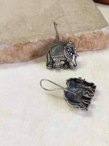 Trending Earring Oxidised New Arrival Beautiful Elephant Shape Hoop Earring For Women Ethnic Wholesale Jewellery - Product Image 2