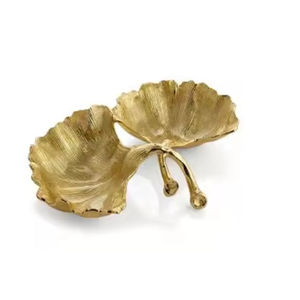 Dîner Vaisselle Dessert Plat De Service Bol Conception Fantastique En Aluminium Couleur Or Feuille Bol De Service Plat À Prix Attrayant - Product Image 2