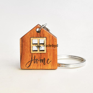 Tradebyd Porte-clés en bois Porte-clés fait main élégant et naturel pour cadeaux - Product Image 2