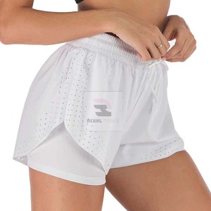 2025 Short double couche Yoga Gym Sport Pants Leggings taille haute - Product Image 4