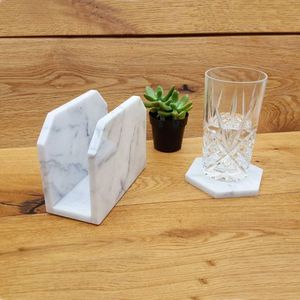 ที่วางผ้าเช็ดปากลายหินอ่อนสำหรับตกแต่งโต๊ะอุปกรณ์ในโรงแรม - Product Image 5