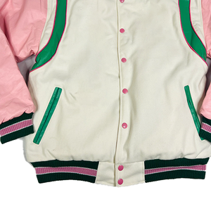 Blouson Bomber en Laine et Soie/Coton avec Logo Brodé Premium sur le Devant, Imperméable, Réversible et Haute Visibilité - Product Image 5