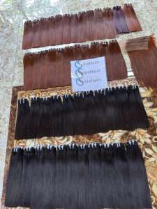 HOT SALE Quality Bone Straight Bundles Double Drawn Thick End Raw Virgin <b>Human</b> <b>Hair</b> Weft <b>Extension</b> Genius Weft <b>Hair</b> Bundles - Product Image 4