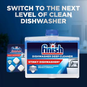 Finish, Limpiador para Lavavajillas, Tabletas para Lavado, 3 Tabletas, Limpia las Partes Ocultas, 100 Por Ciento Más Activos Quitagrasas que el Detergente - Product Image 2