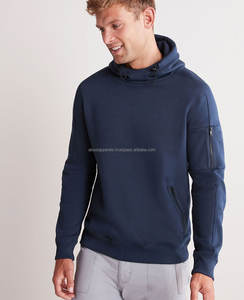 Alta calidad 500 GSM algodón grueso en blanco liso peso pesado sudaderas con capucha de gran tamaño cadena Unisex logotipo personalizado transpirable hombres sudaderas con capucha - Product Image 2