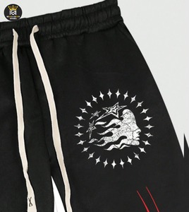 French Terry Flare Custom Heavyweight Stacked Pants Unisex Venta al por mayor OEM Jogger Pantalones de chándal Hombre Pantalones para niños - Product Image 4