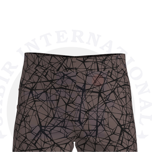 Short décontracté à séchage rapide pour hommes Short de sublimation en polyester imprimé personnalisé avec méthode de tissage tricoté à taille élastique - Product Image 4