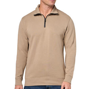 Jersey de talla grande 1/4, sudadera con cremallera de medio cuarto, fabricante de algodón, sudadera con cremallera personalizada de gran tamaño para hombre, Sudadera con capucha para hombre - Product Image 4